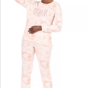 Rae Dunn pink tie dye soft pajama pants size medium